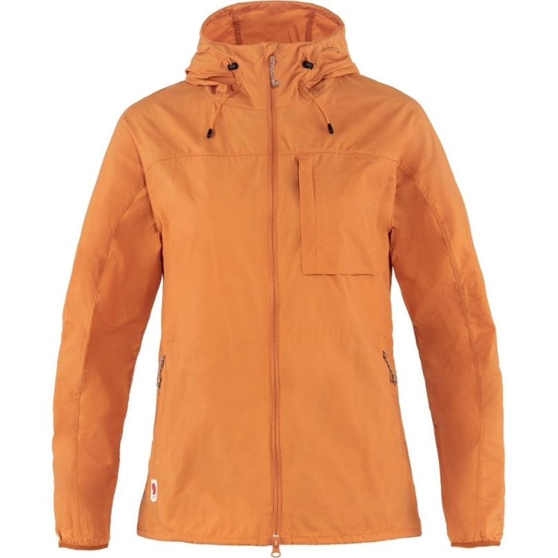 Rei Coop Orange Fjällräven High Coast Windjacke Damen