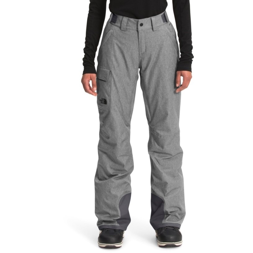 Graue Rei Coop The North Face Freiheit Isolierte Schneehose Damen Große Größen