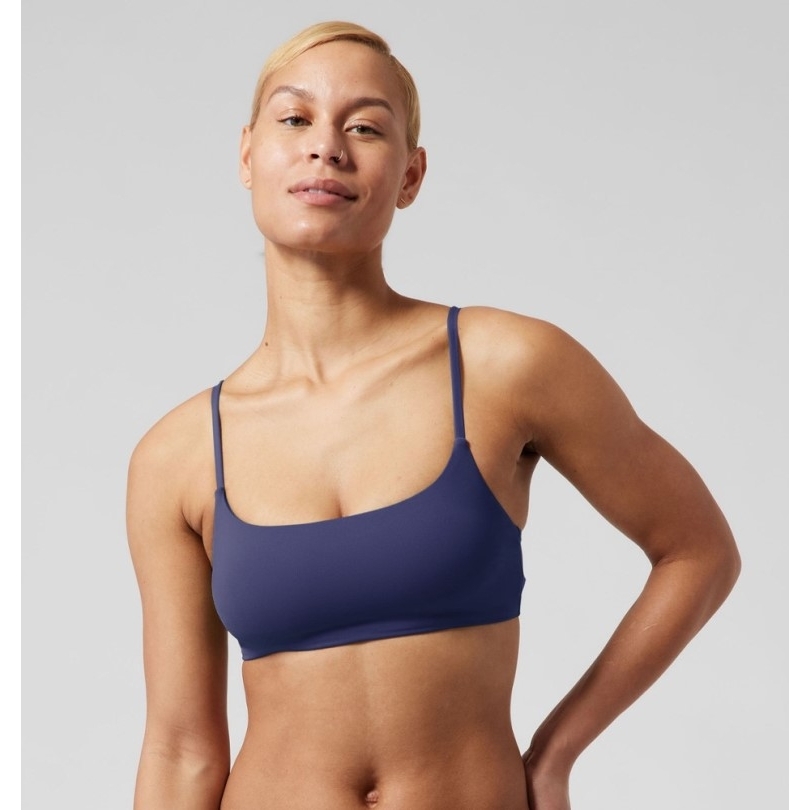 Athleta Scoop Bikini Badeanzug Top A-c Cup Damen Blau Rei Coop