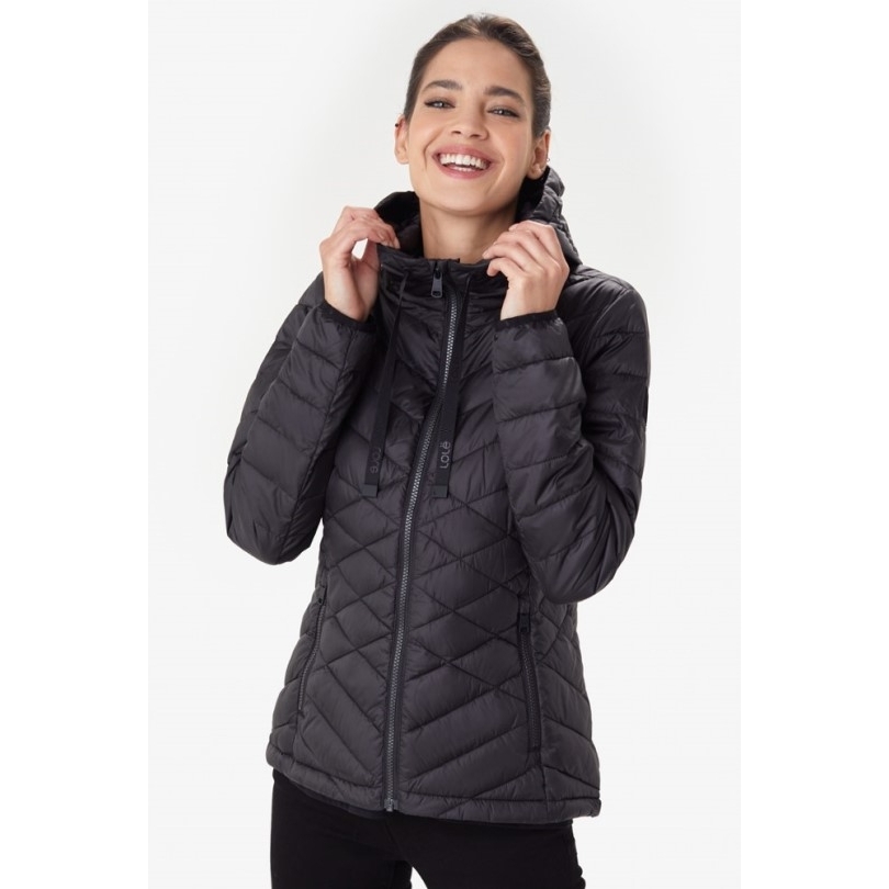 Lole Emeline Isolierte Jacke Damen Schwarz Rei Coop