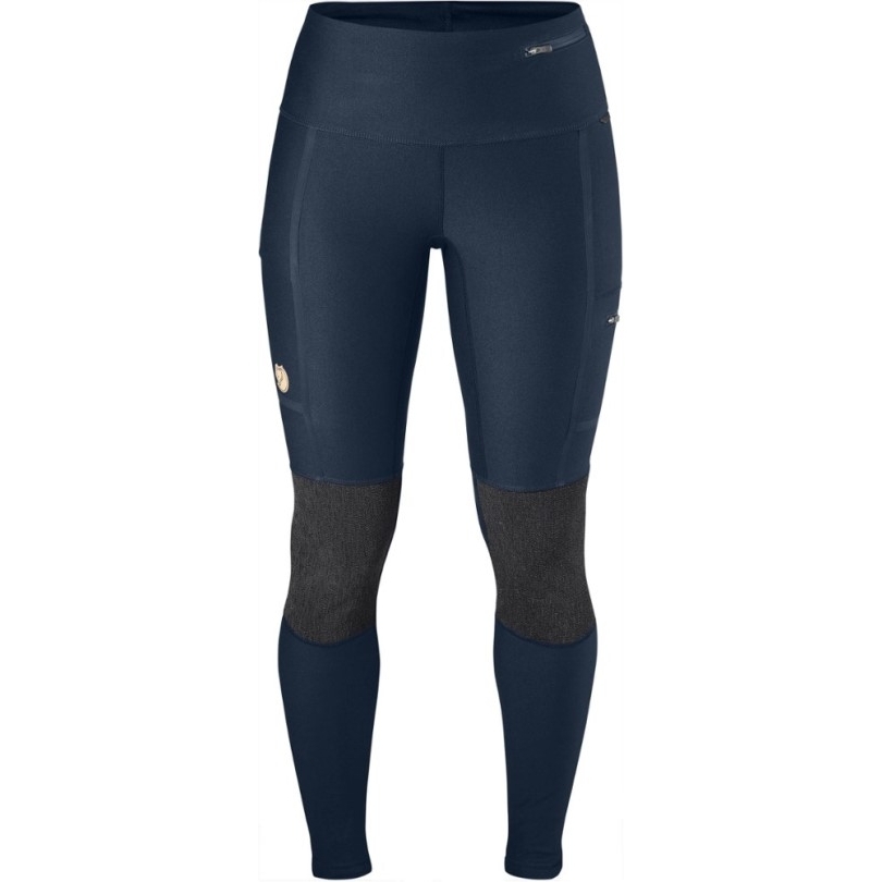 Fjällräven Abisko Trekkingstrumpfhose Damen Rei Co-op Navy