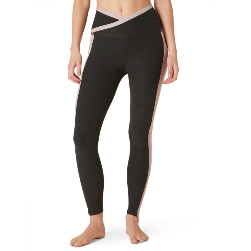 Beyond Yoga Blockout Midi-Leggings Mit Hoher Taille Damen Rei Coop Darkest Night