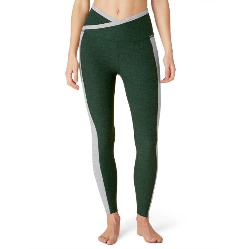 Beyond Yoga Block Out Midi-Leggings Mit Hoher Taille Damen Grün Rei Co-op
