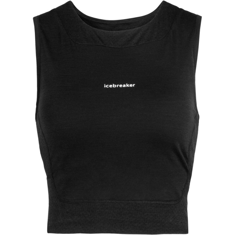 Black Rei Coop Icebreaker Zoneknit Kurz Geschnittenes Bh-tanktop Damen