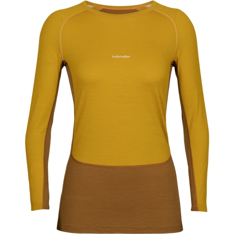Silent Gold Icebreaker 200 Zoneknit Longsleeve Crewe Base Layer Top Damen Rei Coop
