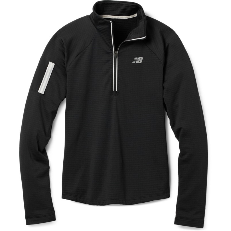 New Balance Nb Heat Grid Half-zip Top Damen Rei Coop Schwarz