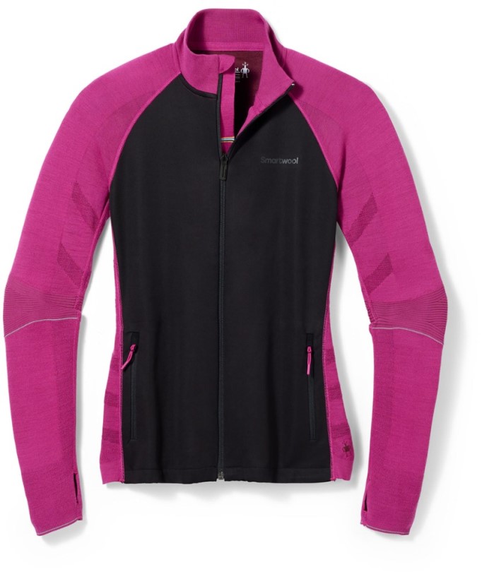 Festliche Fuchsia Smartwool Intraknit Merino Sportjacke Mit Durchgehendem Reißverschluss Damen Rei Coop