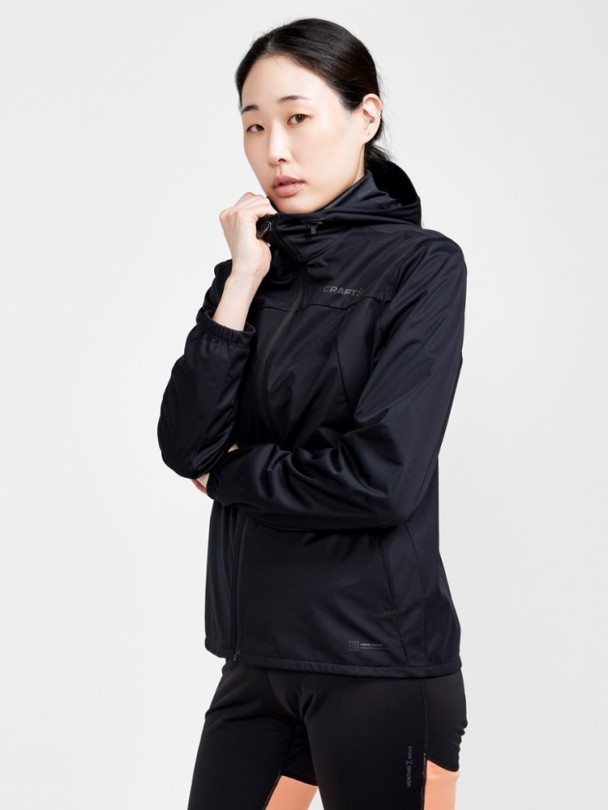 Craft Adv Essence Hydro Jacke Damen Rei Coop Schwarz