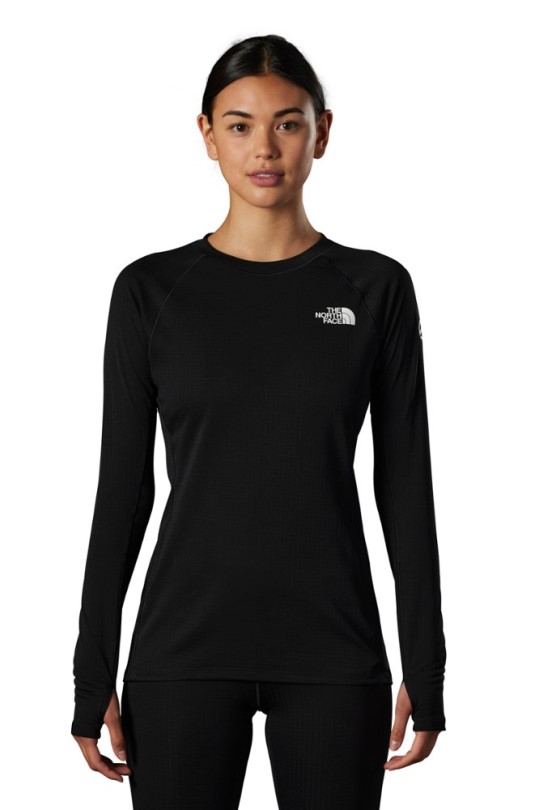 Black Rei Coop The North Face Summit Pro 120 Crew Basisschicht Top Damen