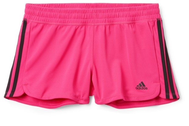 Schwarz Rei Coop Adidas Pacer 3-Streifen Strickshorts Damen
