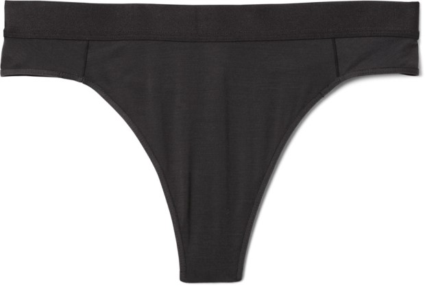Schwarz Rei Coop Merino Tanga Unterwäsche Damen