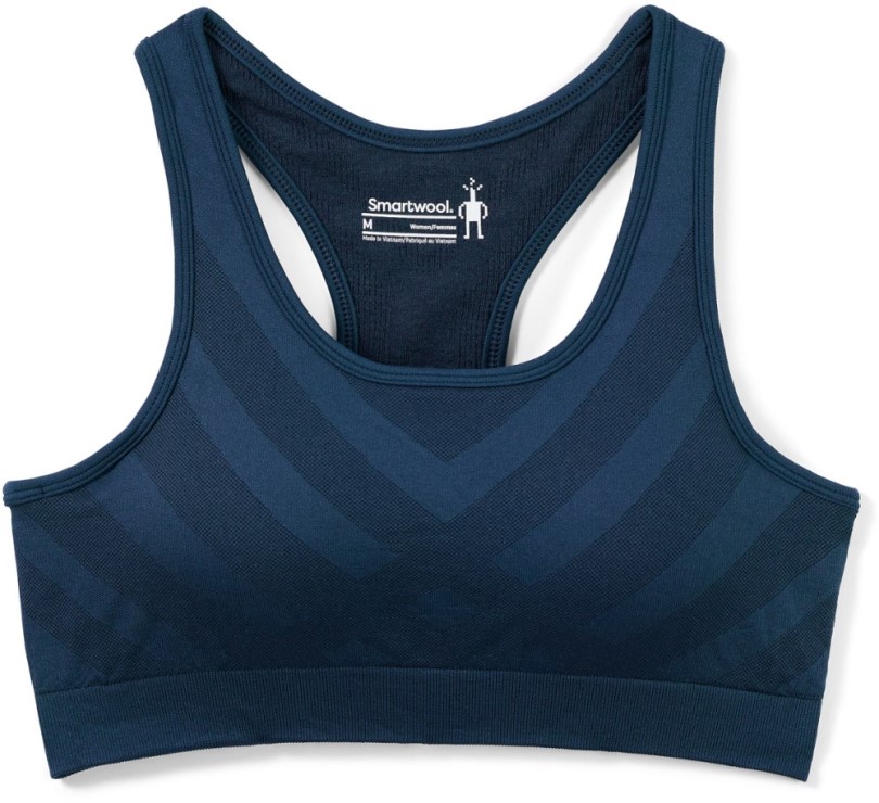 Smartwool Nahtloser Racerback-BH Rei Coop Blau