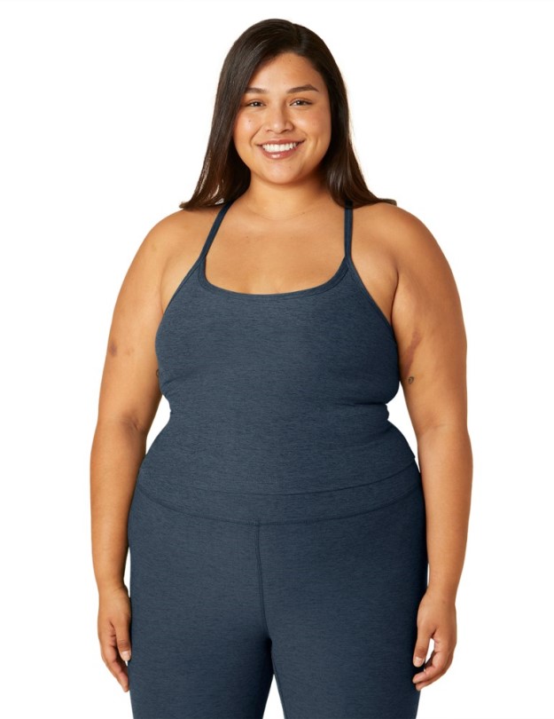 Beyond Yoga Spacedye Slim Racerback Cropped Tank Top Damen Plus Sizes Rei Co-op Navy