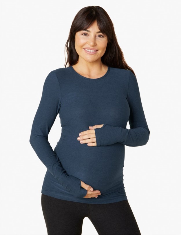 Marineblau Jenseits Von Yoga Zählen Sie Auf Mich Umstandspullover Damen Rei Coop