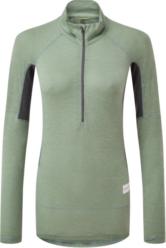 Sea Spray-Ash Rei Coop Artilect Boulder 125 Unterhemd Mit Viertelreißverschluss Damen