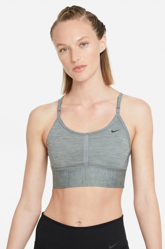 Nike Dri-fit Indy Langer Bh Rei Coop Schwarz