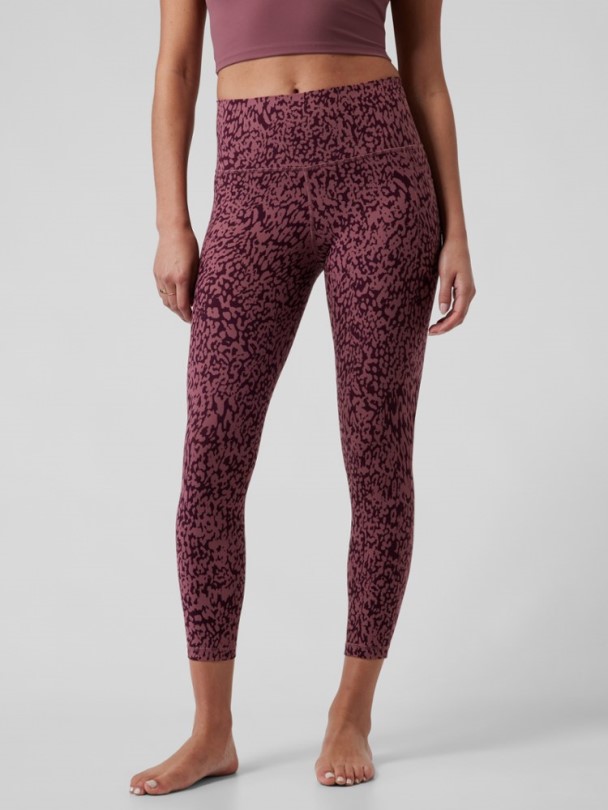 Athleta Salutation Stash Pocket Ii Bedruckte 7/8-strumpfhose Damen Große Größen Cabernet Rei Coop