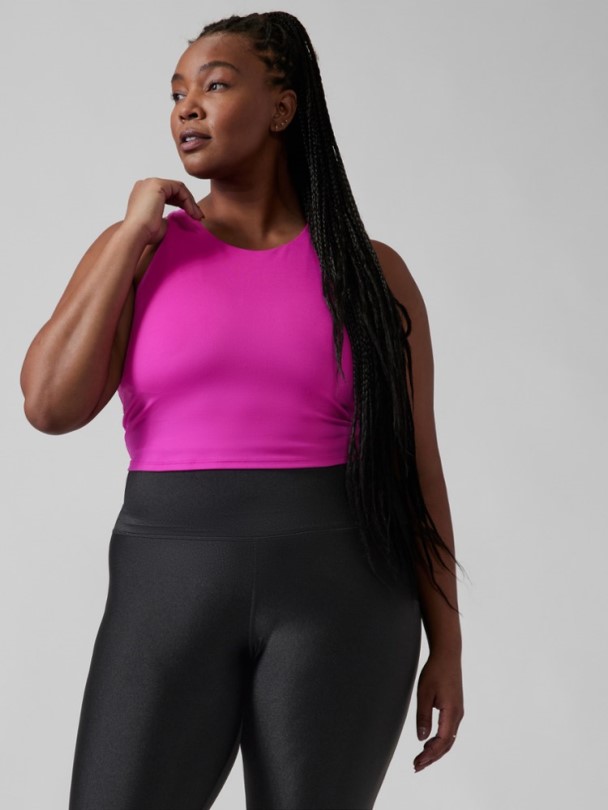 Athleta Conscious Crop Top D-DD Körbchen Übergrößen Electric Fuchsia Rei Co-op
