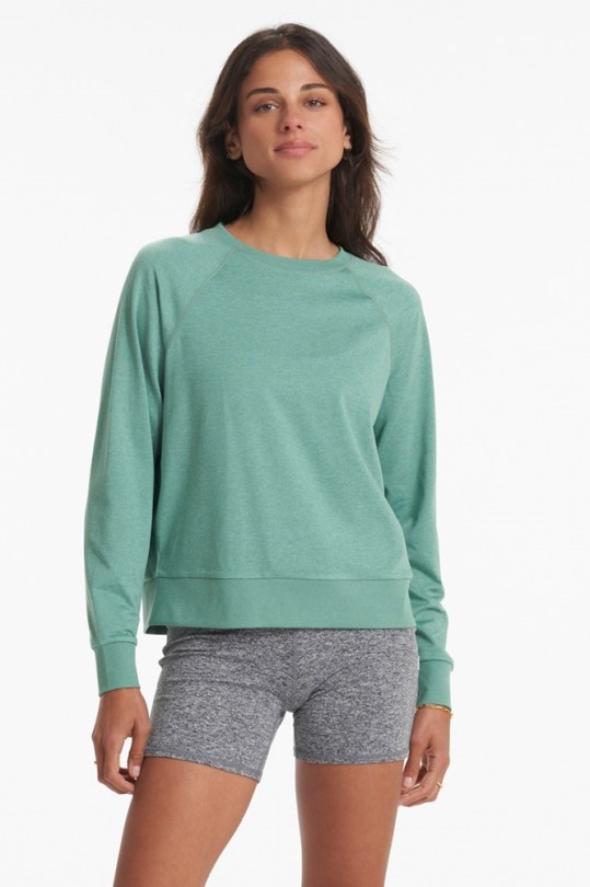 Vuori Longsleeve Halo Crew Pullover Damen Celadon Rei Co-op