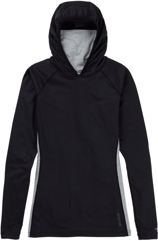Rei Coop Burton Midweight X Baselayer Langhalsiger Hoodie Damen True Black