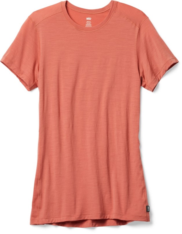 Rose Mauve Rei Co-op Merino 185 Base Layer Top Damen