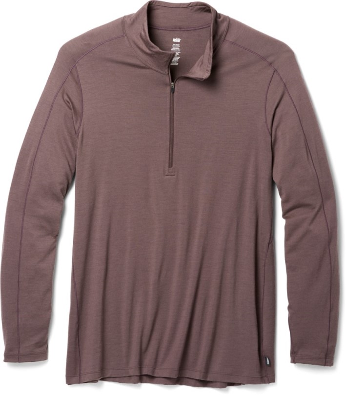 Briarsmoke Rei Coop Merino 185 Langärmliges Unterhemd Mit Halbem Reißverschluss Für Damen In Großen Größen