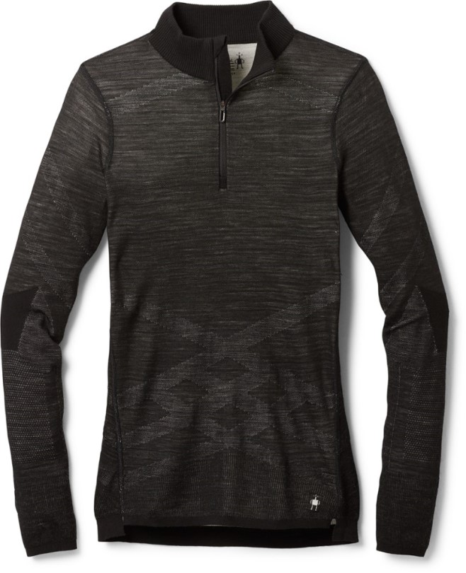 Rei Coop Smartwool Intraknit Thermisches Merino-unterhemd Mit Viertelreißverschluss Damen Weiß