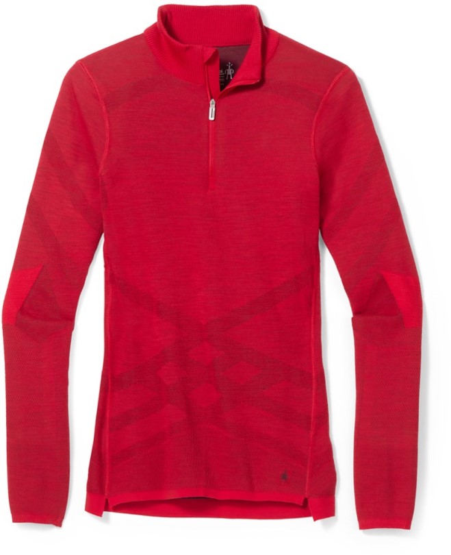 Pomegranate Rei Coop Smartwool Intraknit Thermisches Merinounterhemd Mit Viertelreißverschluss Damen