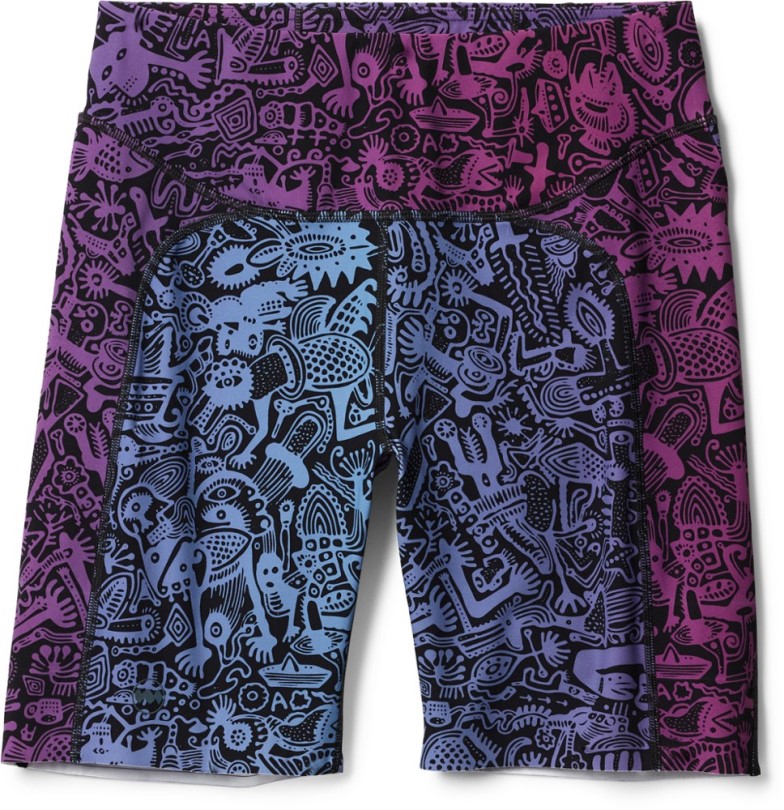 Janji Groundwork Pace Shorts Damen Rei Coop Batik Lila