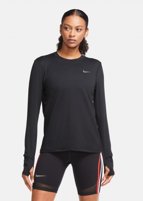 Black Rei Coop Nike Element Langarm-rundlaufoberteil Damen
