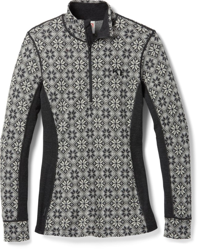 Kari Traa Rose Half-zip Unterhemd Damen Rei Coop Schwarz