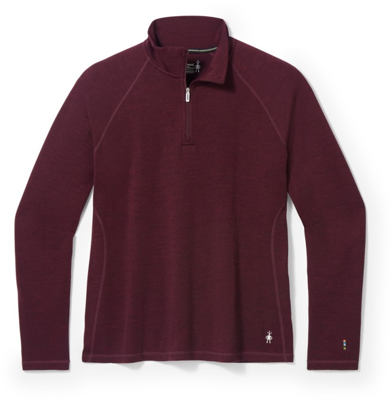 Rei Coop Smartwool Classic Thermal Merino Viertelreißverschluss Damen Plus Größen Schwarz