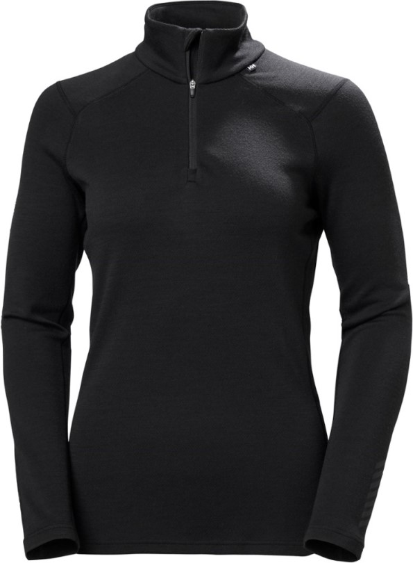 Helly Hansen Lifa Merino Midweight Baselayer Half-zip Top Damen Schwarz Rei Coop