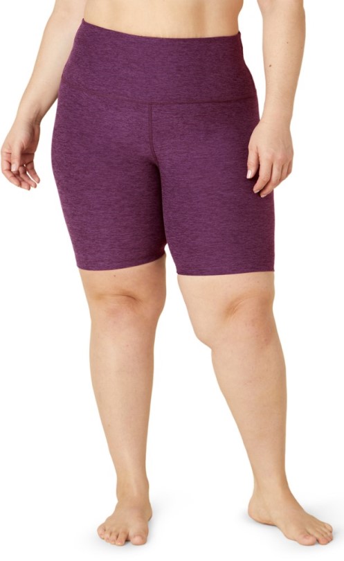 Boysenberry Beyond Yoga Spacedye Biker Shorts Mit Hoher Taille Damen Plus Größen Rei Coop