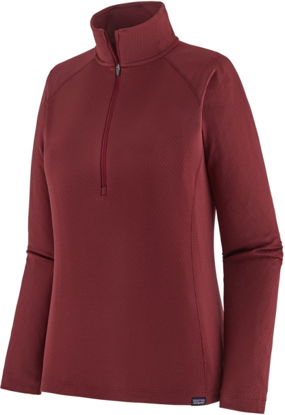 Patagonia Capilene Mittelschweres Unterhemd Mit Reißverschluss Damen Red Rei Co-op