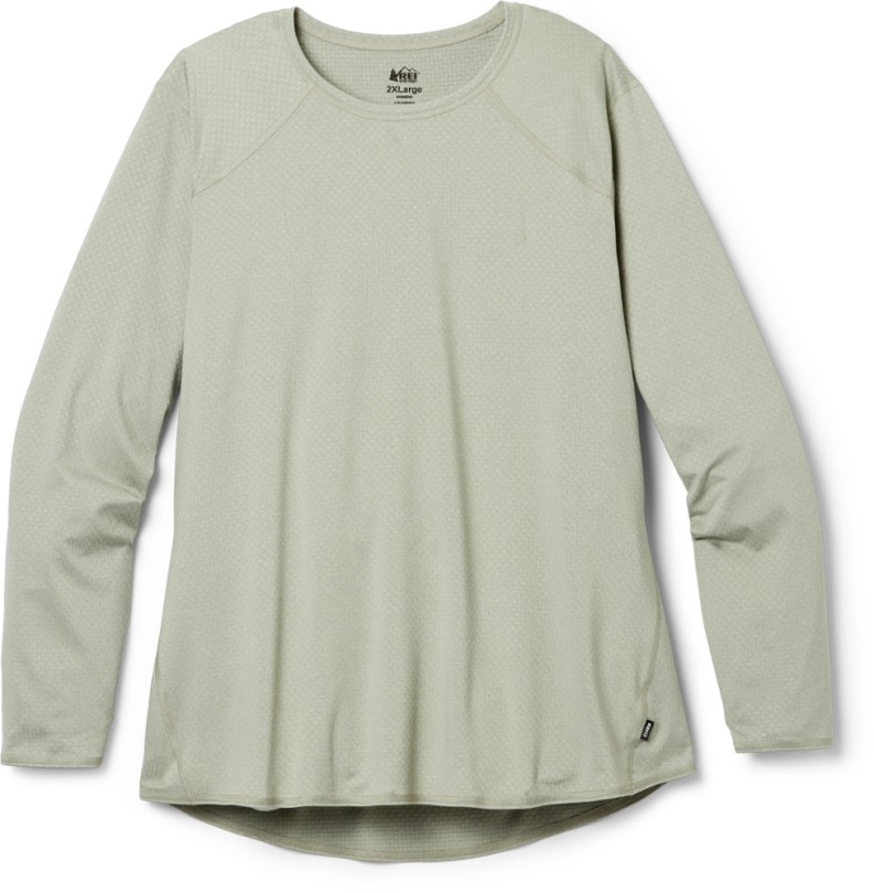 Celery Rei Co-op Leichtes Baselayer Langarm-Crew-Top Damen Übergrößen