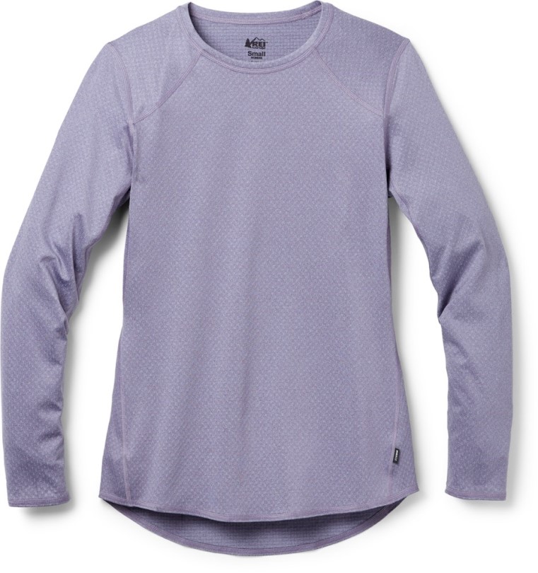 Purple Haze Rei Co-op Leichtes Baselayer-Langarm-Crew-Top Damen