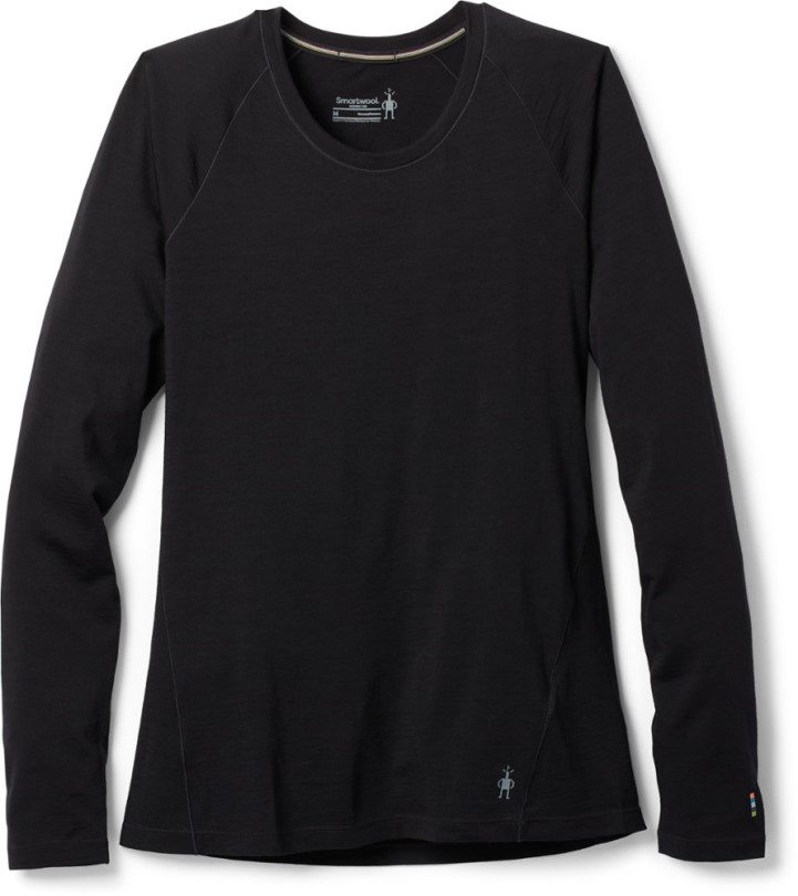 Rei Coop Smartwool Classic Allseason Merino Baselayer Langarm Top Damen Schwarz