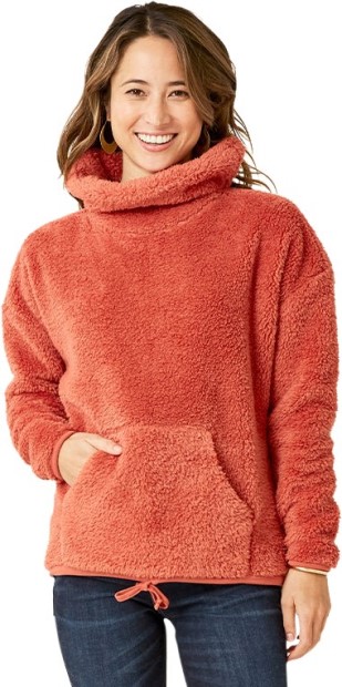 Carve Designs Roley Kapuzen-Fleecepullover Damen Rei Coop Red Clay