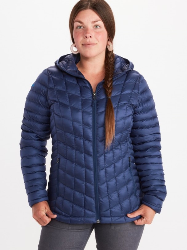 Rei Coop Navy Marmot Federloser Hoodie Frauen