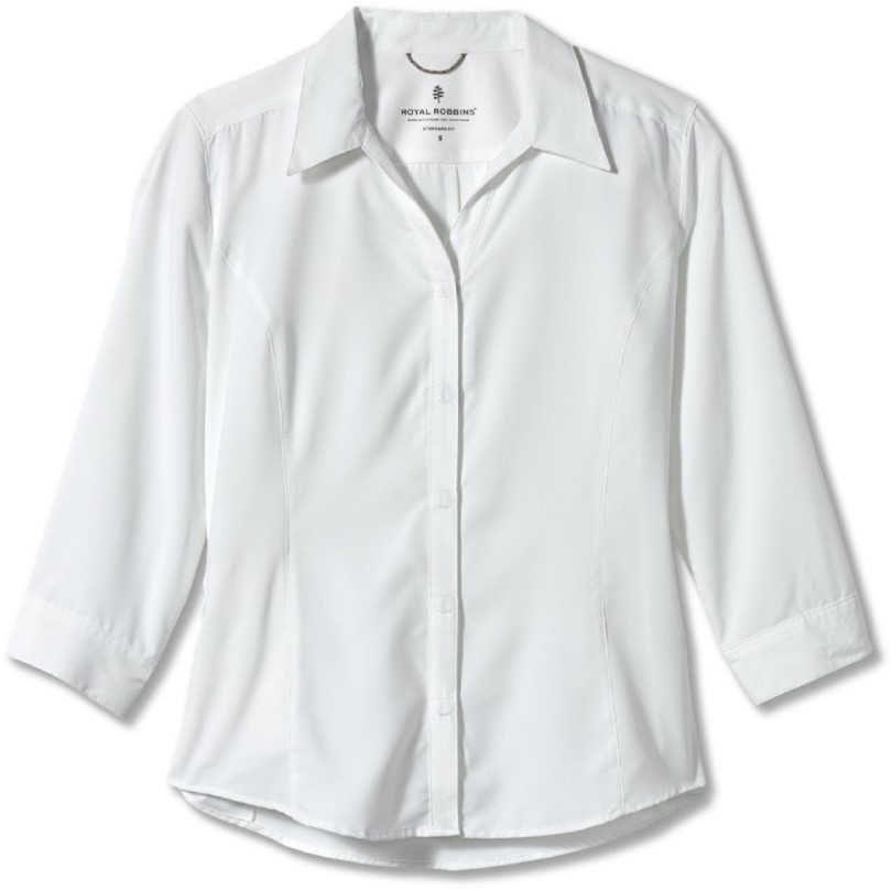 Rei Coop White Royal Robbins Expedition 3/4-arm Shirt Damen