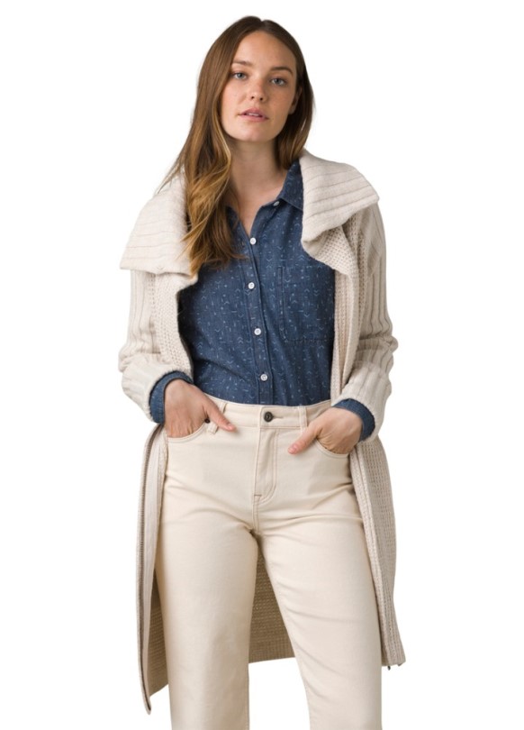 Prana Yunna Strickjacke Damen Rei Coop Grau