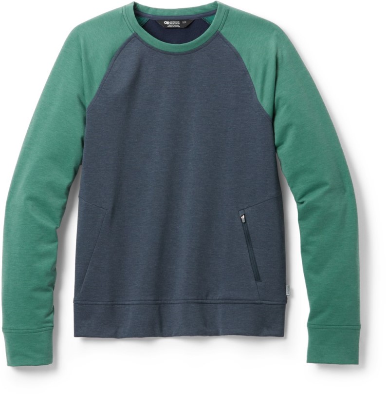 Rei Co-op Blue Outdoor Research Emersion Fleece Rundhals-Sweatshirt Damen