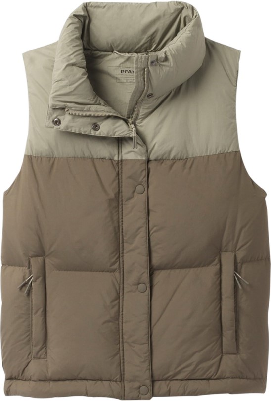 Prana Hellebore Daunenweste Damen Salbei Colorblock Rei Co-op