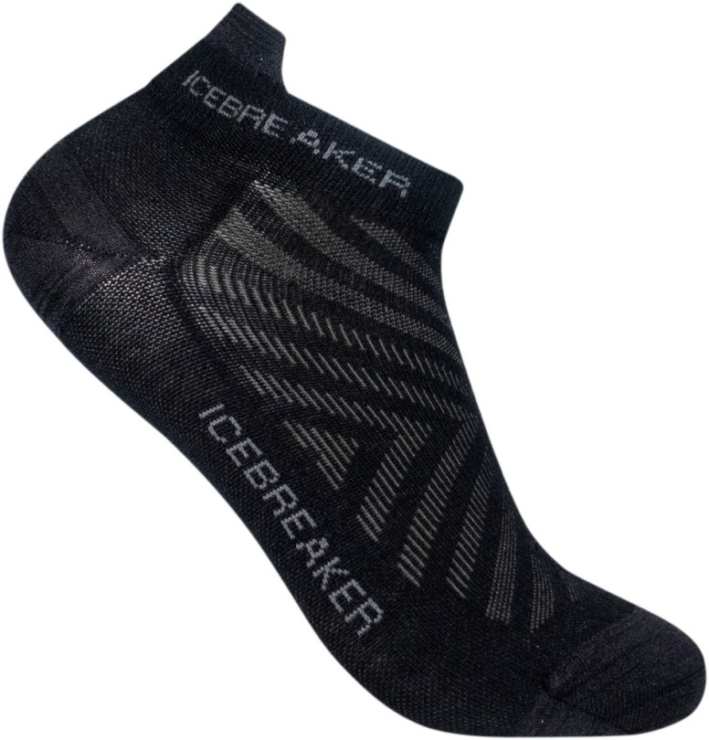 Icebreaker Run Ultralight Micro Socken Damen Schwarz Rei Coop