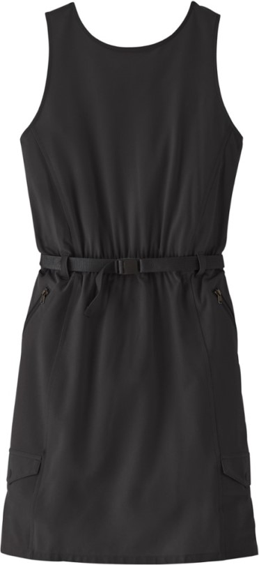Schwarze Patagonia-flotte Mit Gegürtetem Kleid Rei Coop