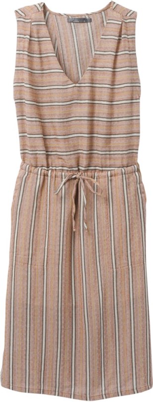Kupfer Streifen Rei Coop Prana Ecotropics Kleid Frauen