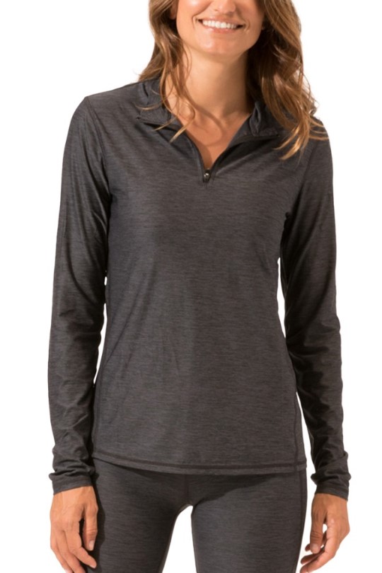 Charcoal Threads 4 Thought Keva Unterhemd Mit Stehkragen Und Viertelreißverschluss Damen Rei Co-op