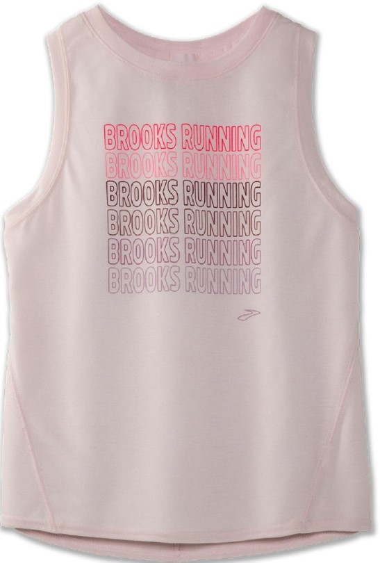 Brooks Distance Graphic Tanktop Damen Rosewater Rei Co-op