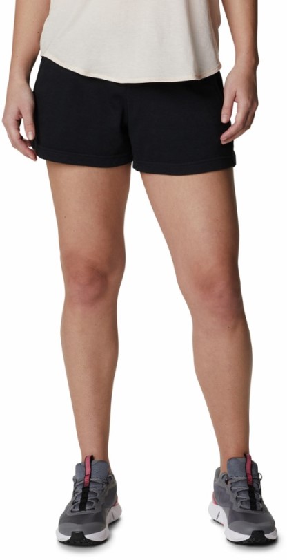 Black Columbia Logo Ii Fransenfrottee-shorts Damen Rei Coop